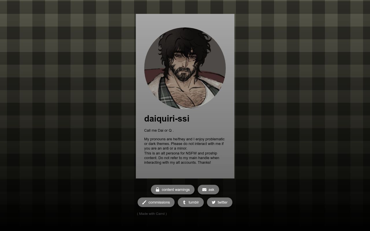Carrd profile picture for @daiquiri